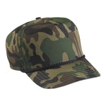 Cobra TSG-C 5 Panel Camo Golf Cap with Braid