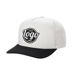 Custom Embroidered Unbranded 5 Panel Perforated Laser Mesh Hat Waterproof Cap