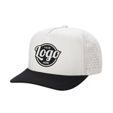 Custom Embroidered Unbranded 5 Panel Perforated Laser Mesh Hat Waterproof Cap