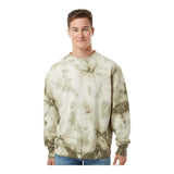 Independent Trading Co PRM3500TD Unisex Midweight Tie-Dyed Crewneck Sweatshirt
