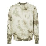 Independent Trading Co PRM3500TD Unisex Midweight Tie-Dyed Crewneck Sweatshirt