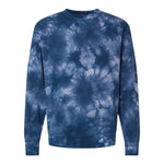 Independent Trading Co PRM3500TD Unisex Midweight Tie-Dyed Crewneck Sweatshirt