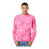 Independent Trading Co PRM3500TD Unisex Midweight Tie-Dyed Crewneck Sweatshirt