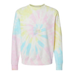 Independent Trading Co PRM3500TD Unisex Midweight Tie-Dyed Crewneck Sweatshirt