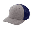 Port Authority C302 Flexfit Melange Mesh Back Trucker Cap