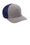 Port Authority C302 Flexfit Melange Mesh Back Trucker Cap