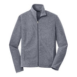 Port Authority F235 Heather Microfleece Full-Zip Jacket