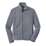Port Authority F235 Heather Microfleece Full-Zip Jacket