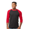 Tultex 245 Unisex Fine Jersey Raglan T-Shirt