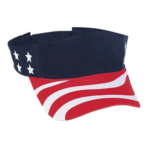 Cobra USA-V USA Imprinted Cotton Twill Visor - 