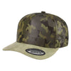 Unbranded 5 Panel Camo Suede Bill Laser Hat