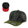Unbranded 5 Panel Camo Suede Bill Laser Hat