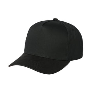 Unbranded 5 Panel Leather Bill Hat - 