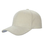 Unbranded Corduroy Baseball Cap with Buckle Closure