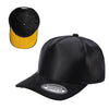 Unbranded Satin Snapback with Suede Bill