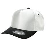 Unbranded Satin Snapback with Suede Bill