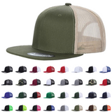 Unbranded 6-Panel Trucker Hat, Blank Flat Bill Mesh Cap