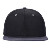 Unbranded Snapback Hat, Blank Flat Bill Cap