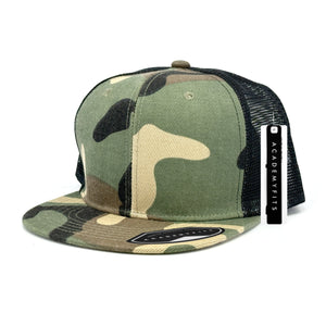 Academy Fits Camo Mesh Trucker Hat Snapback 1013C - 