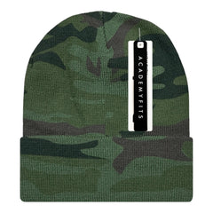 Academy Fits 6011C Camo Cuffed Beanie - 