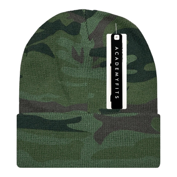 Academy Fits 6011C Camo Cuffed Beanie