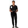 Vel Endeavor Men's 6-Pocket Double Cargo Pocket Jogger Scrub Pants VB452