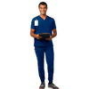 Vel Endeavor Men's 6-Pocket Double Cargo Pocket Jogger Scrub Pants VB452