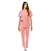 Vel Sentry Ladies 5-Pocket Double Cargo Pocket Scrub Pants VB751