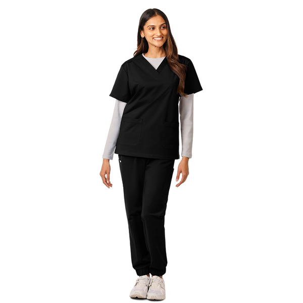 Vel Endeavor Ladies 5-Pocket Double Cargo Pocket Jogger Scrub Pants VB752