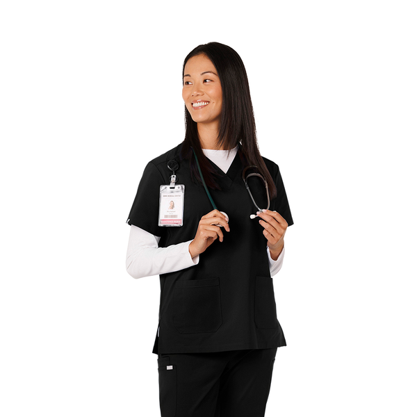 Vel Harmony Ladies 2-Pocket V-Neck Scrub Top VT701