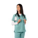 Vel Harmony Ladies 2-Pocket V-Neck Scrub Top VT701