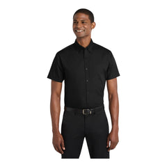 Port Authority W101 Short Sleeve Carefree Poplin Shirt - 