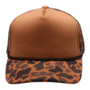 PitBull SPG20 5 Panel Old School Camo Sponge Trucker - 