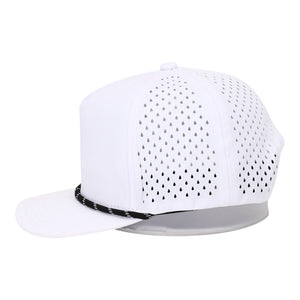 10 10 Hats R615 Black 5 Panel Rope Hat - 
