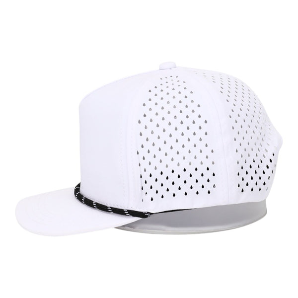 10 10 Hats R615 Black 5 Panel Rope Hat