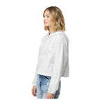 Independent Trading Co EXP64CRP Women's Lightweight Quarter-Zip Pullover Crop Windbreaker