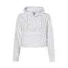 Independent Trading Co EXP64CRP Women's Lightweight Quarter-Zip Pullover Crop Windbreaker