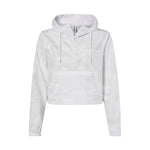 Independent Trading Co EXP64CRP Women's Lightweight Quarter-Zip Pullover Crop Windbreaker