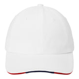 Port Authority C830 Sandwich Bill Cap with Striped Closure