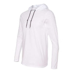 Gildan 987 Men's Softstyle Lightweight Hooded Long Sleeve T-Shirt