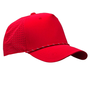 Cobra XFR 5 Panel Structured Perforated Laser Cut Back Hat, Mix Colors Rope - 