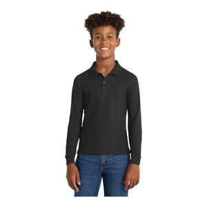 Port Authority Y500LS Youth Silk Touch Long Sleeve Polo - 