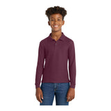 Port Authority Y500LS Youth Silk Touch Long Sleeve Polo