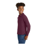 Port Authority Y500LS Youth Silk Touch Long Sleeve Polo
