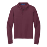 Port Authority Y500LS Youth Silk Touch Long Sleeve Polo