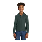 Port Authority Y500LS Youth Silk Touch Long Sleeve Polo