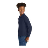 Port Authority Y500LS Youth Silk Touch Long Sleeve Polo
