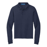 Port Authority Y500LS Youth Silk Touch Long Sleeve Polo