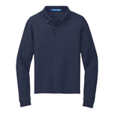 Port Authority Y500LS Youth Silk Touch Long Sleeve Polo