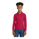 Port Authority Y500LS Youth Silk Touch Long Sleeve Polo